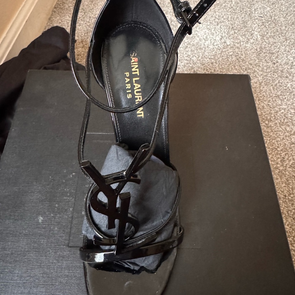 Saint Laurent Black Stiletto